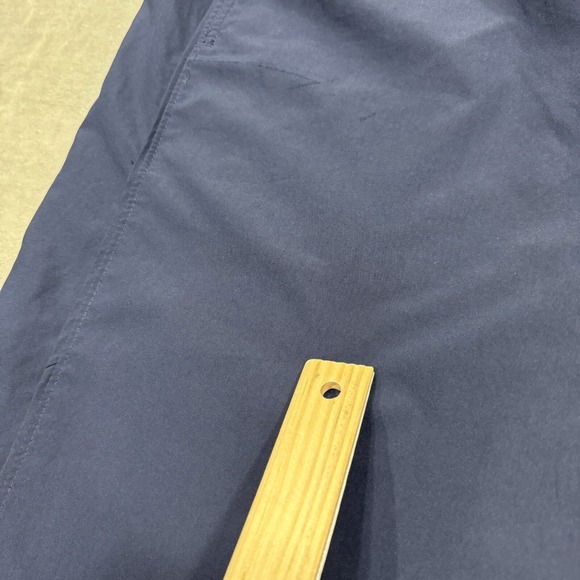 Nike Pants Mens XL Blue Windbreaker Straight Pull On Athletic Stretch Gym Logo - Picture 11 of 14